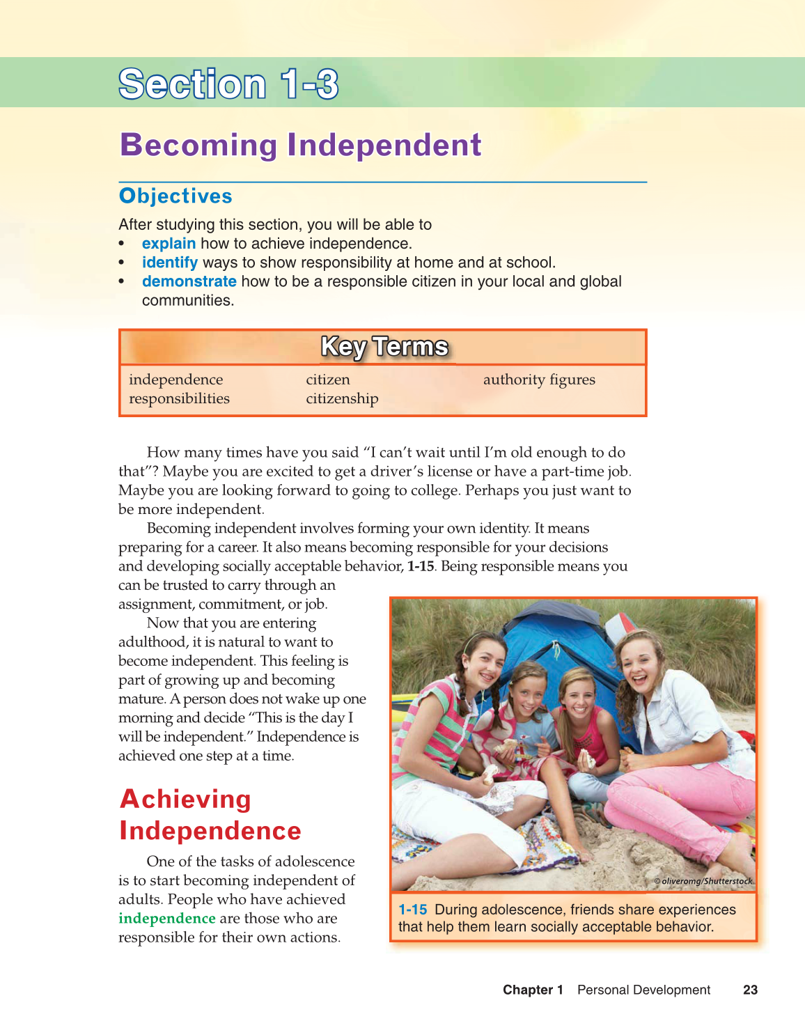 Preparing for Life and Career, 7th Edition page 23