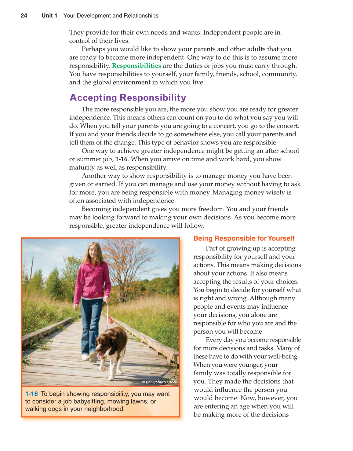 Preparing for Life and Career, 7th Edition page 24