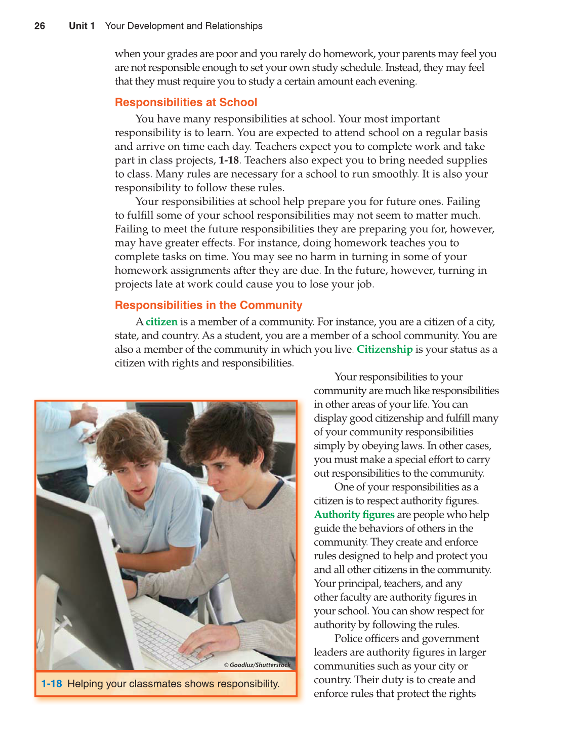 Preparing for Life and Career, 7th Edition page 26