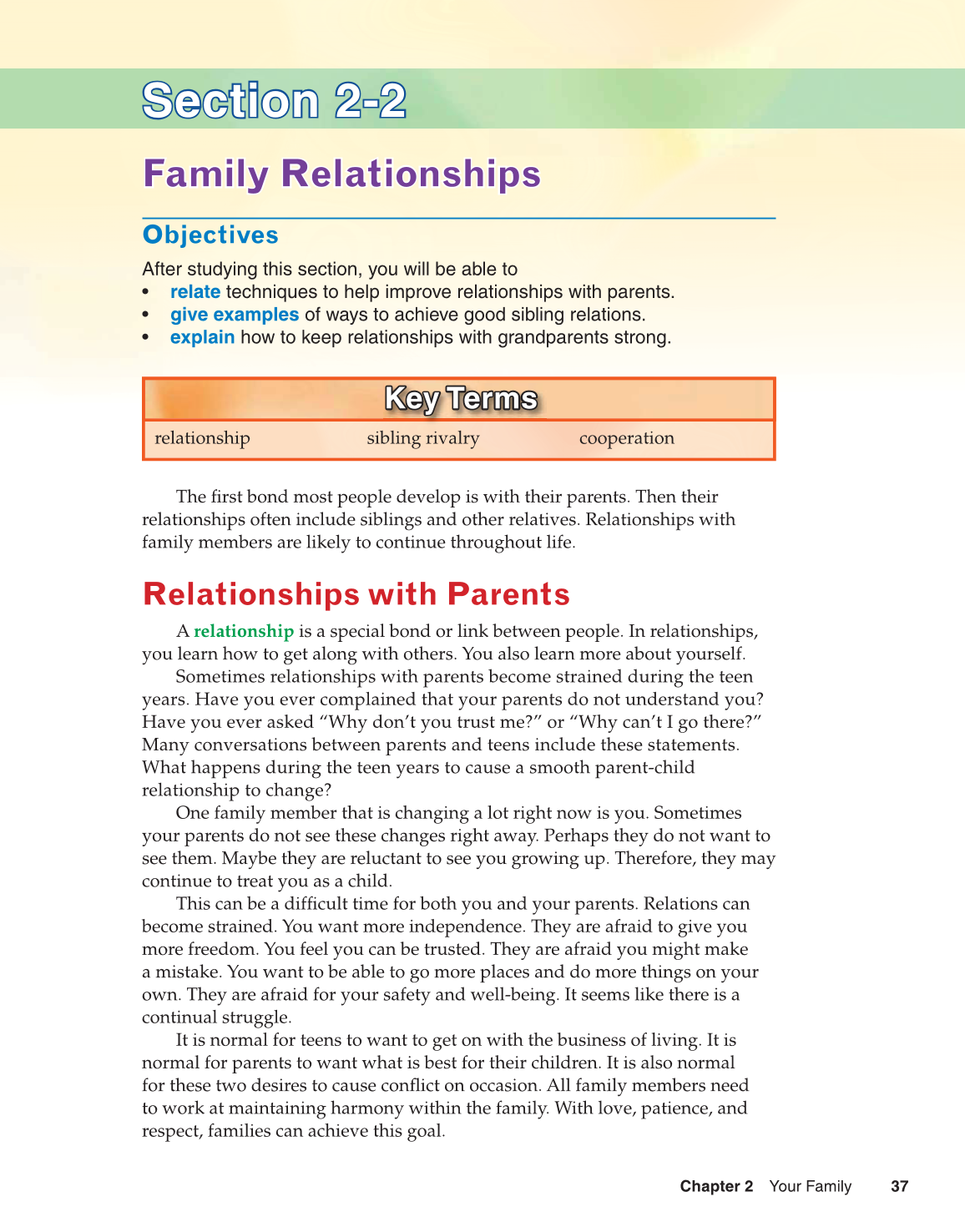 Preparing for Life and Career, 7th Edition page 37