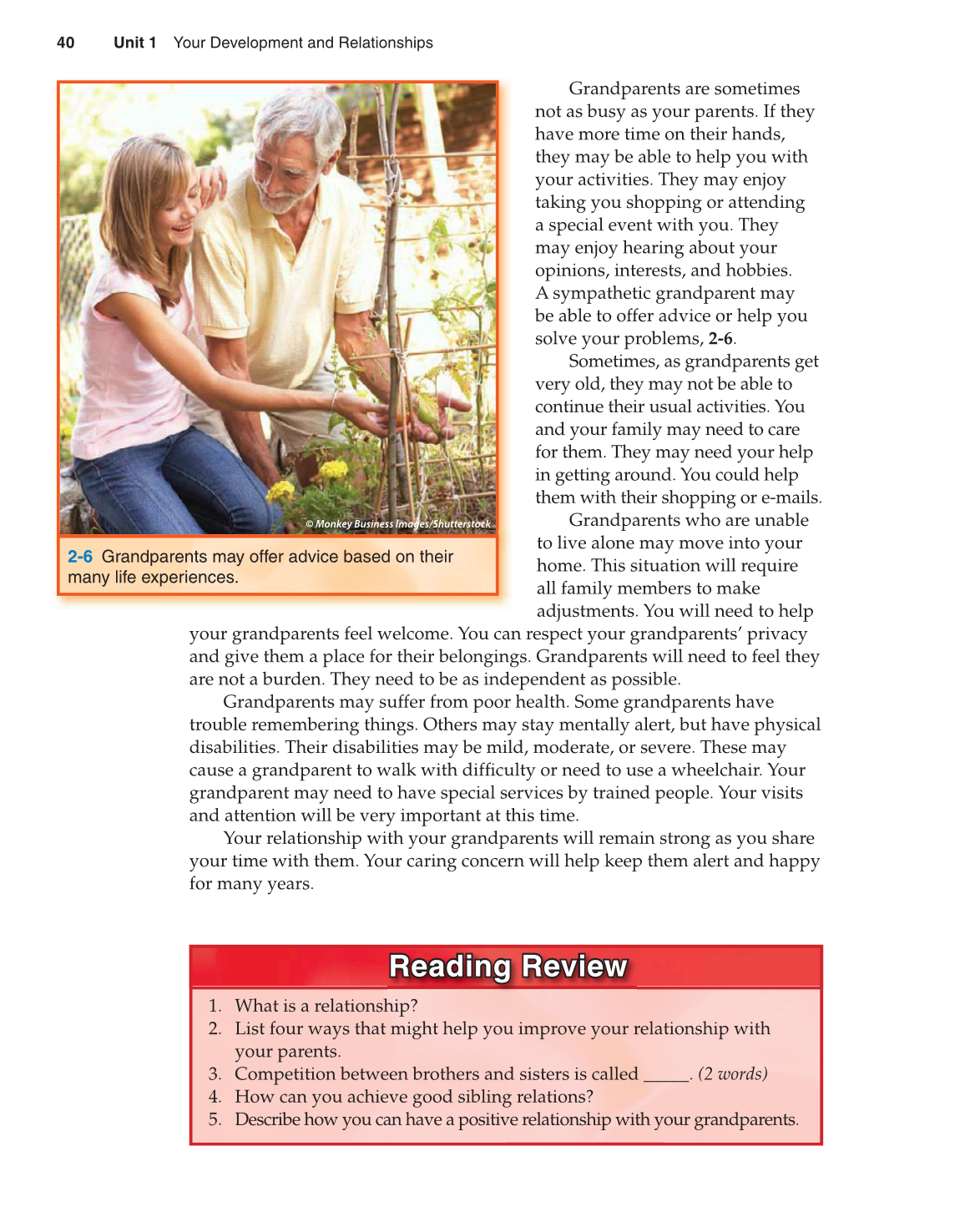 Preparing for Life and Career, 7th Edition page 40