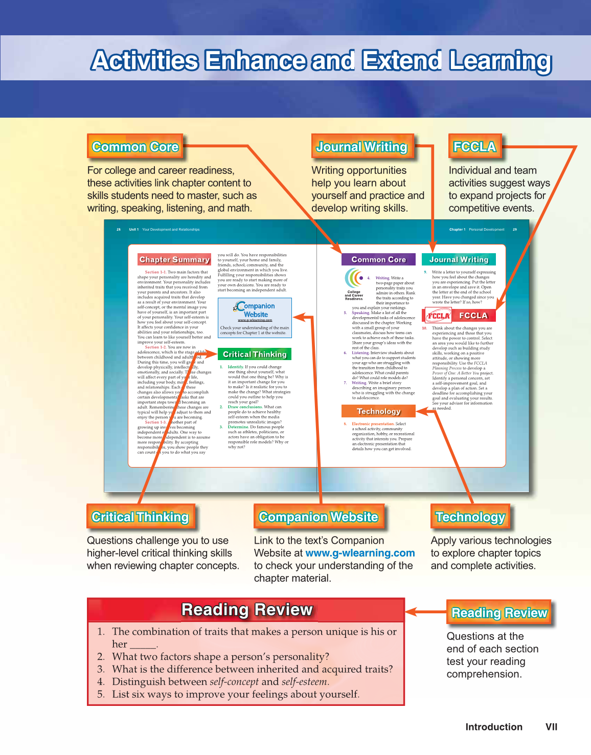 Preparing for Life and Career, 7th Edition page VII
