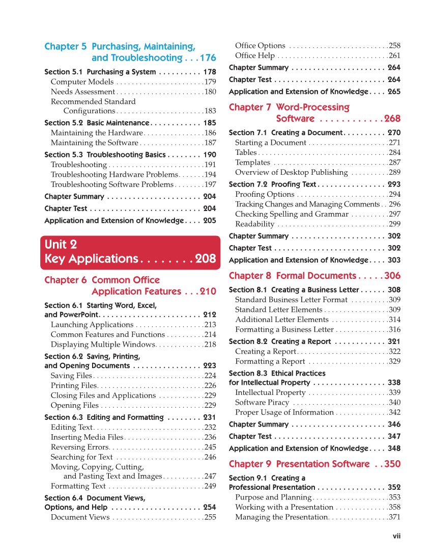 Principles of Digital Information Technology, 2nd Edition page vii
