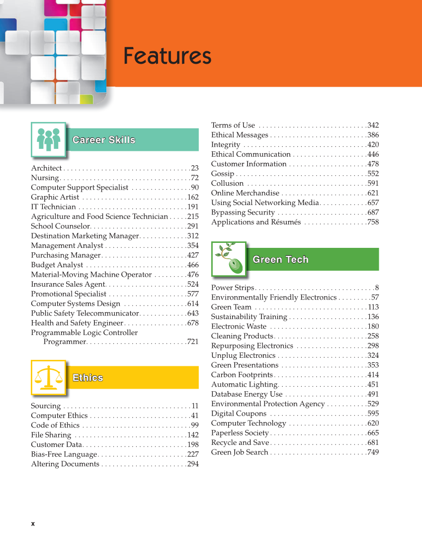 Principles of Digital Information Technology, 2nd Edition page x