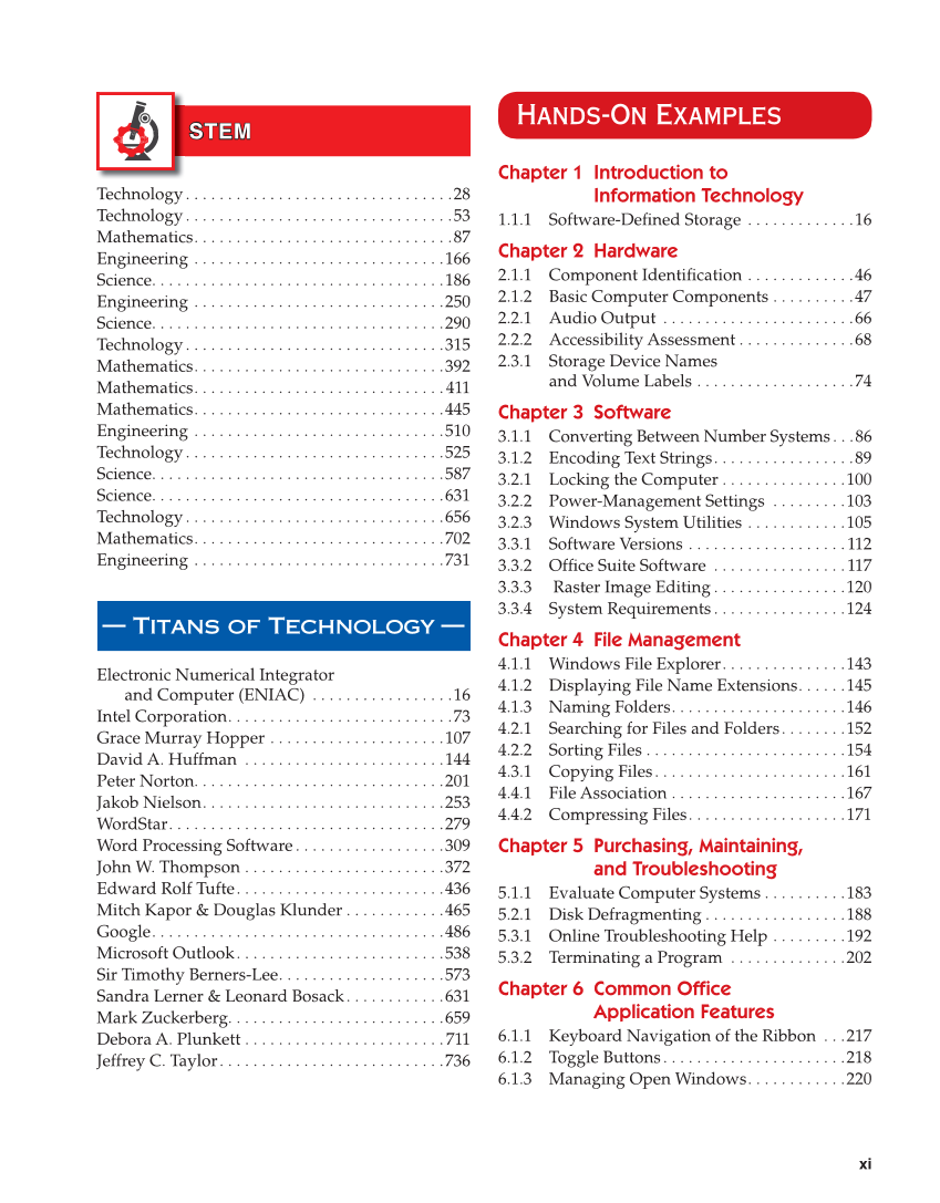 Principles of Digital Information Technology, 2nd Edition page xi