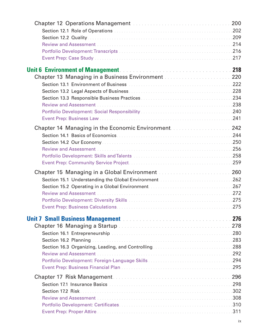 Principles of Management, 1st Edition page ix