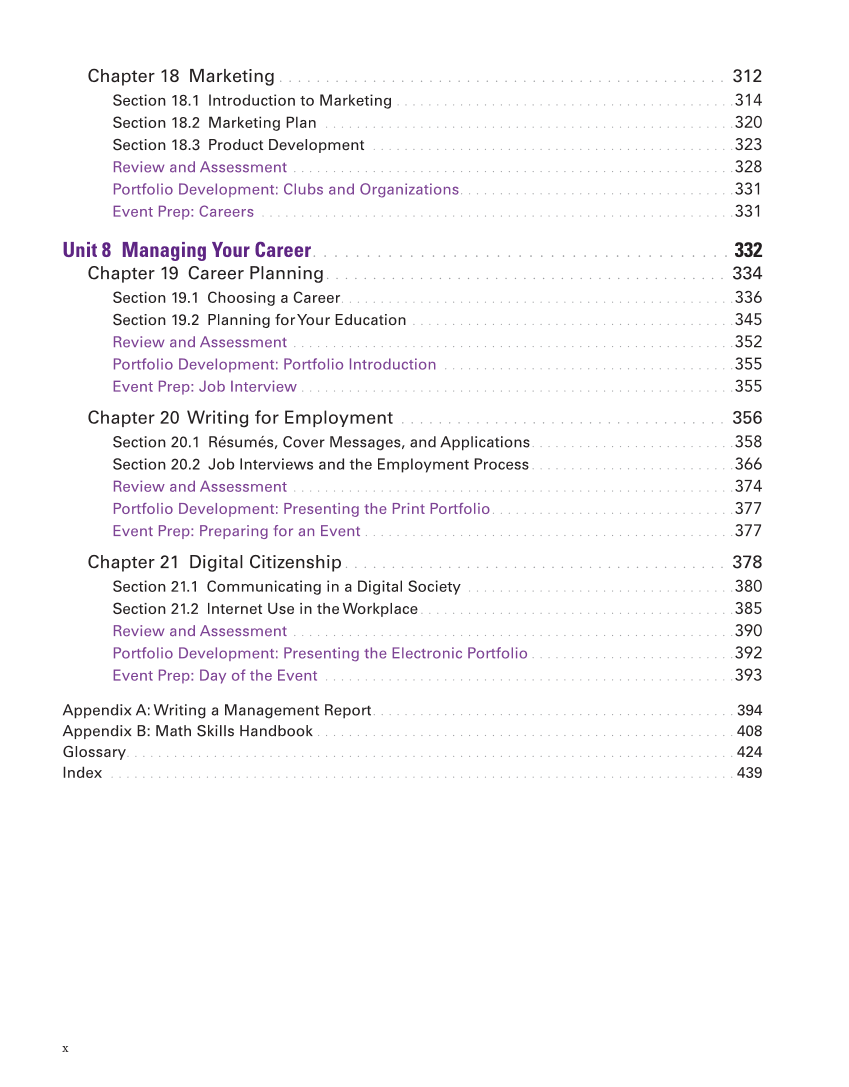 Principles of Management, 1st Edition page x