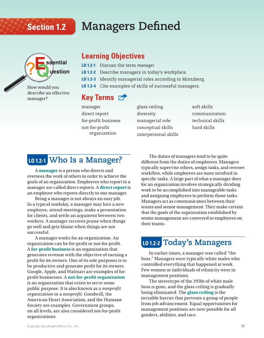 Principles of Management, 1st Edition page 11