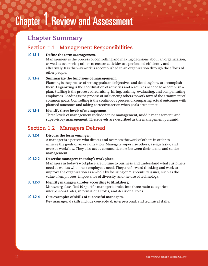 Principles of Management, 1st Edition page 16