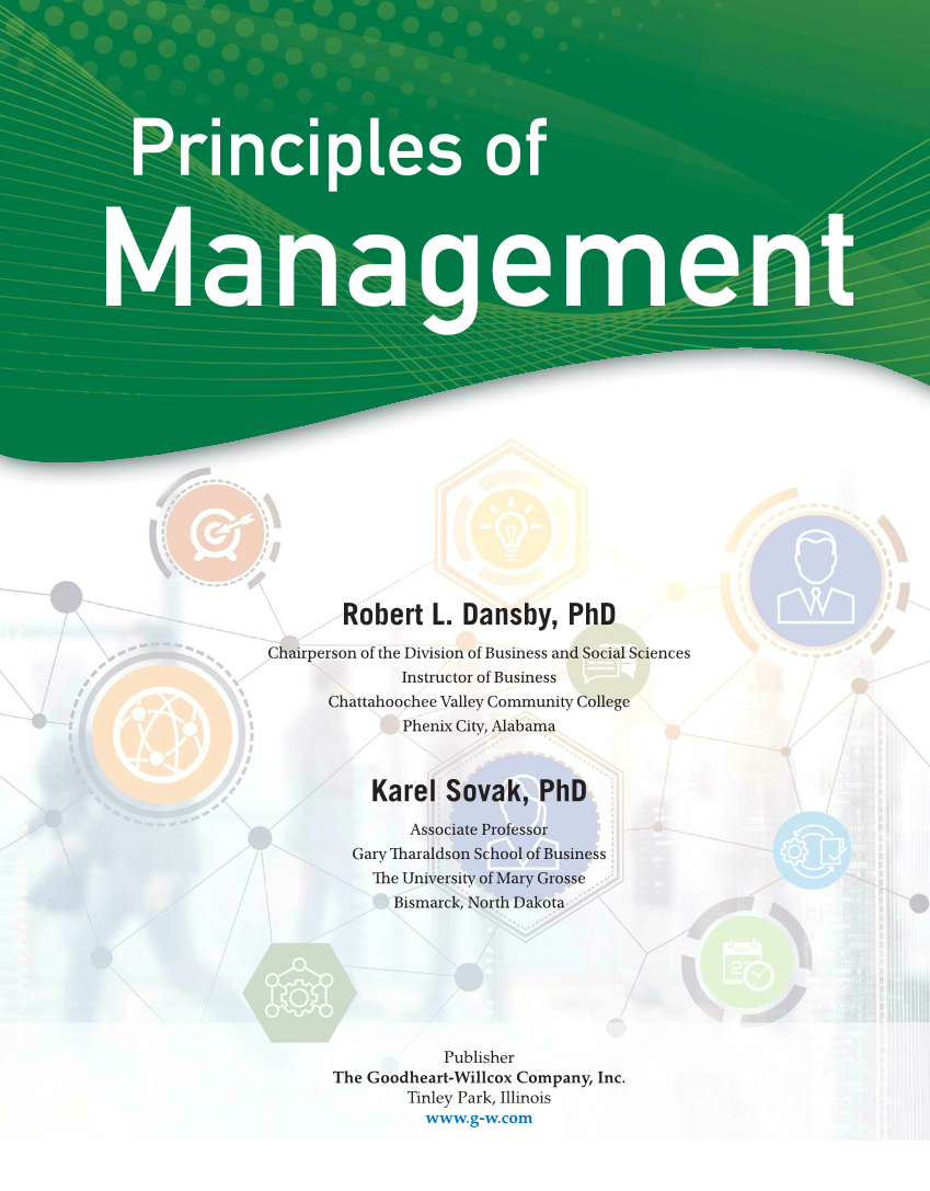 Principles of Management, 1st Edition page i