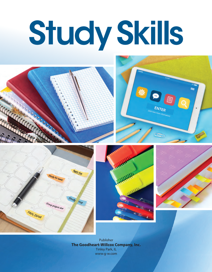 Study Skills, 1st Edition page i