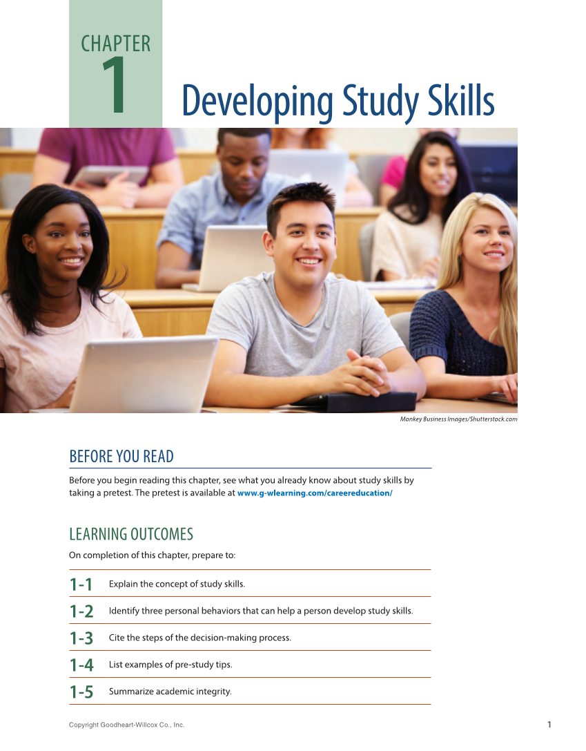 Study Skills, 1st Edition page 1