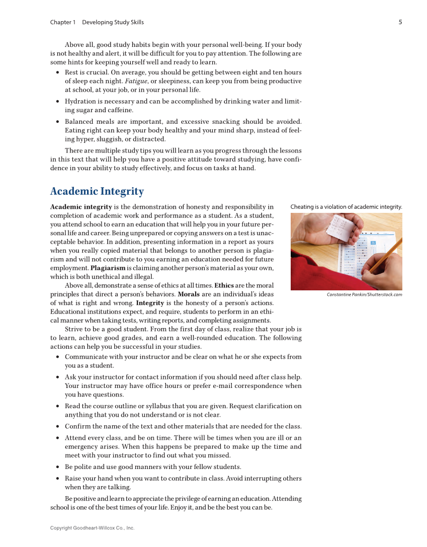 Study Skills, 1st Edition page 5