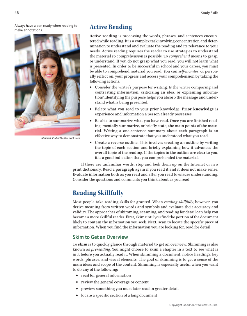 Study Skills, 1st Edition page 48