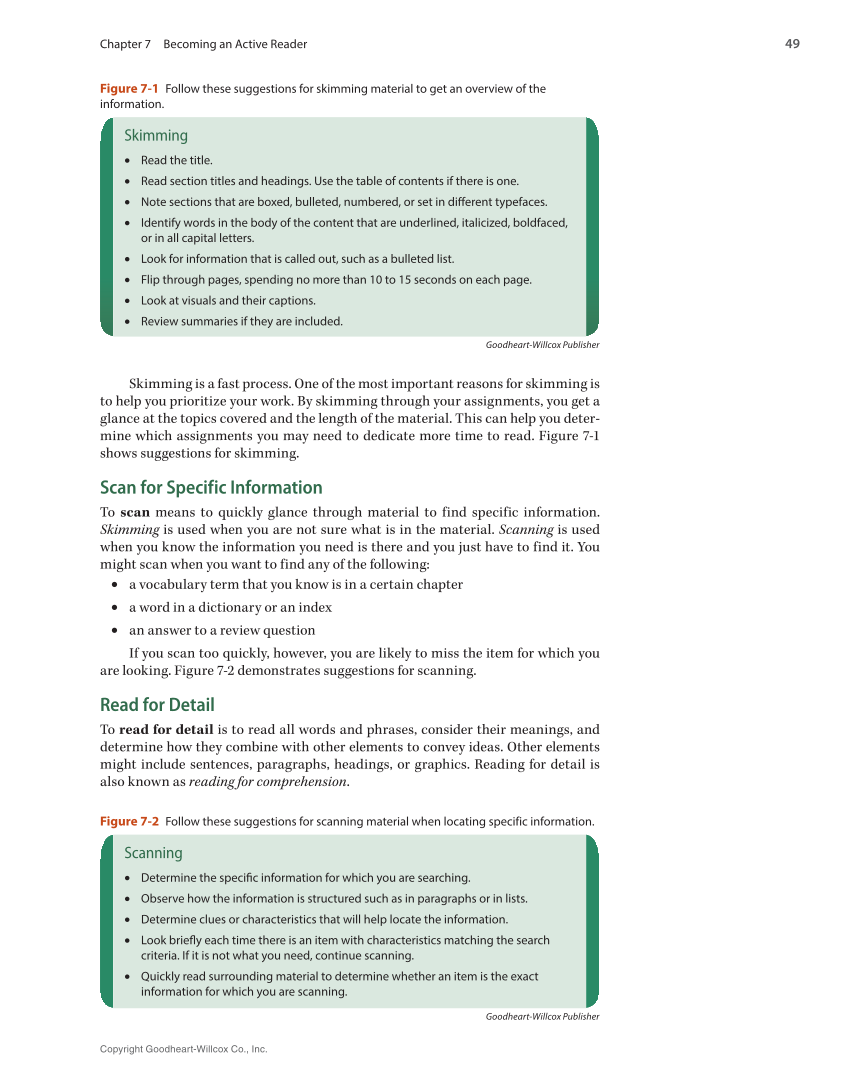 Study Skills, 1st Edition page 49