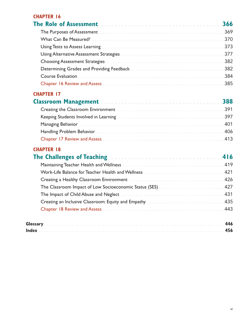 Teaching, 3rd Edition page xi