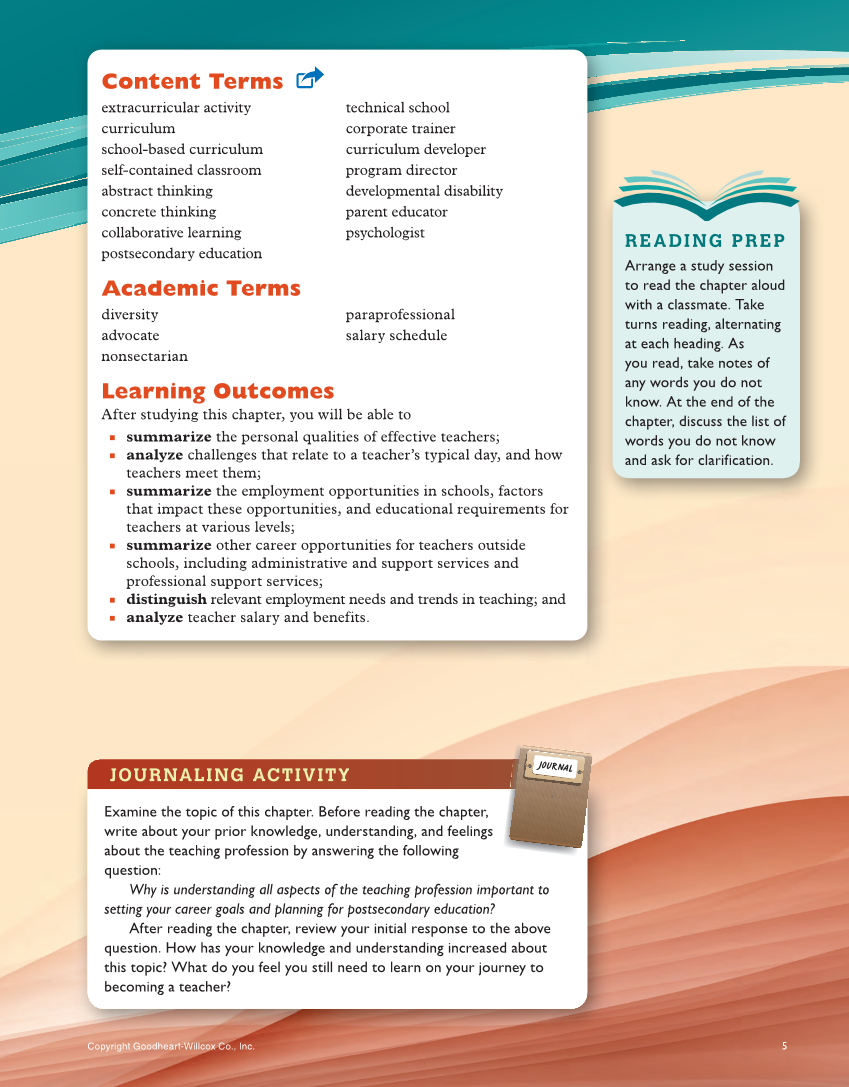 Teaching, 3rd Edition page 5