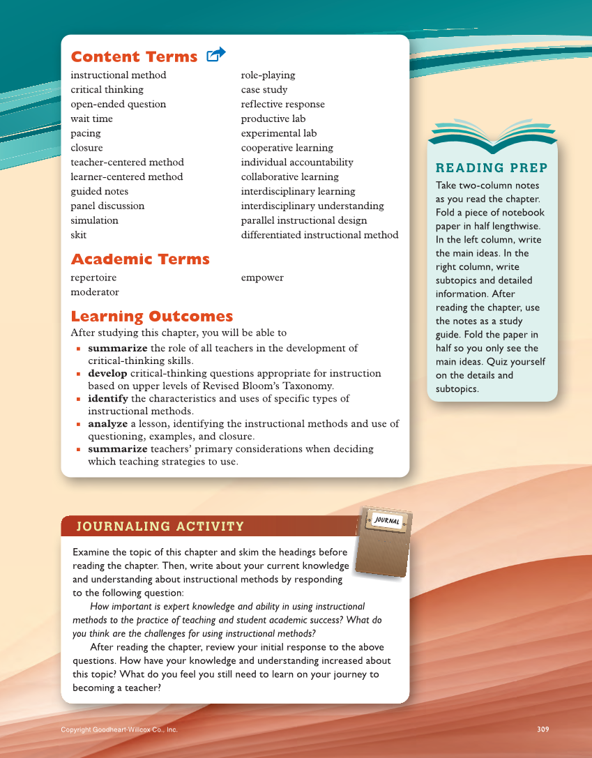 Teaching, 3rd Edition page 309