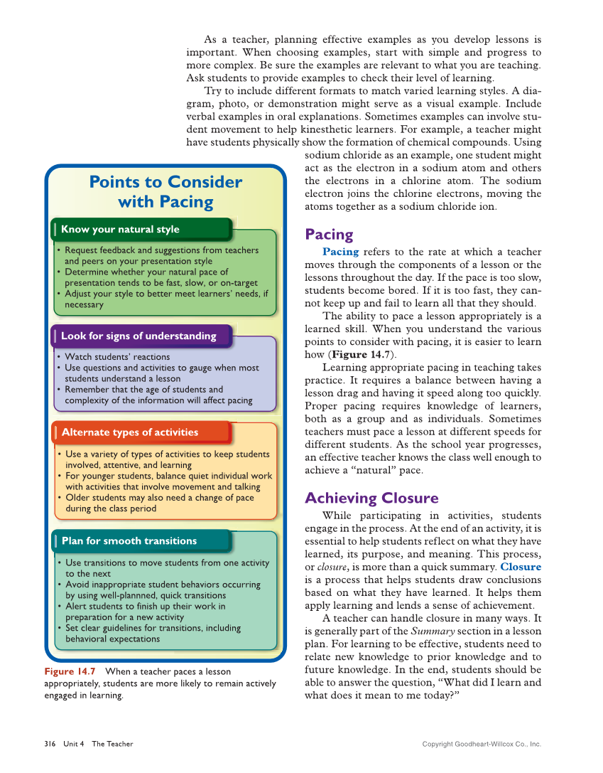 Teaching, 3rd Edition page 316