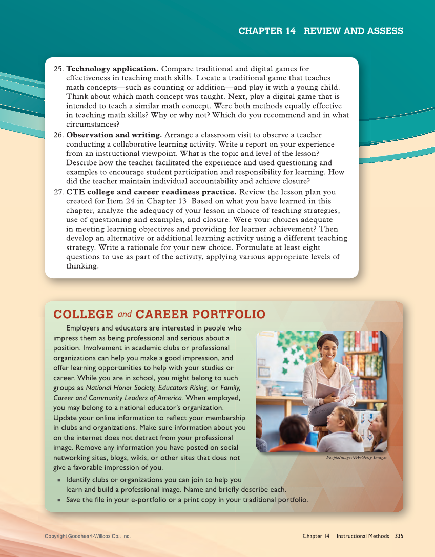 Teaching, 3rd Edition page 335
