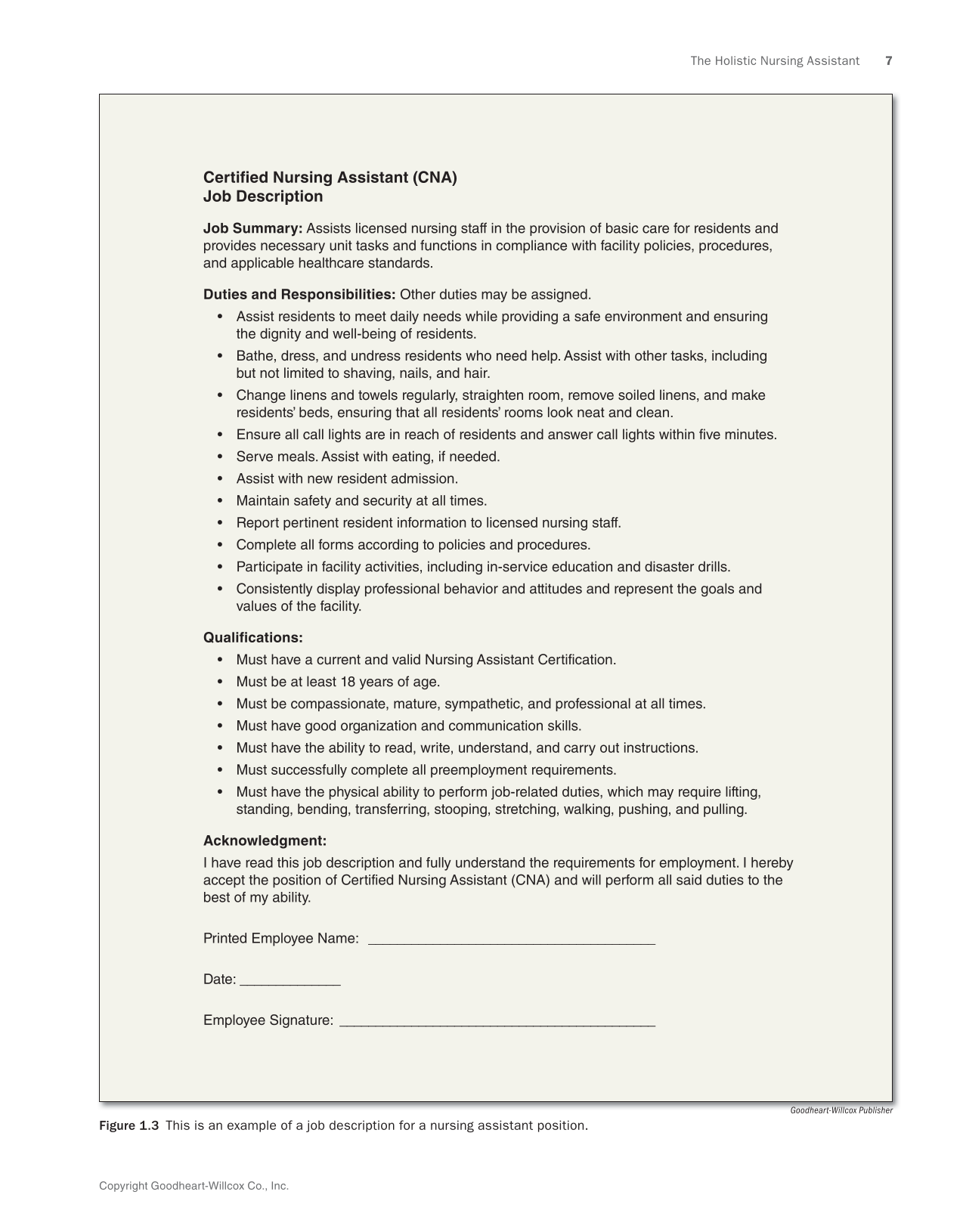 The Nursing Assistant: Essentials of Holistic Care, Brief Edition page 7