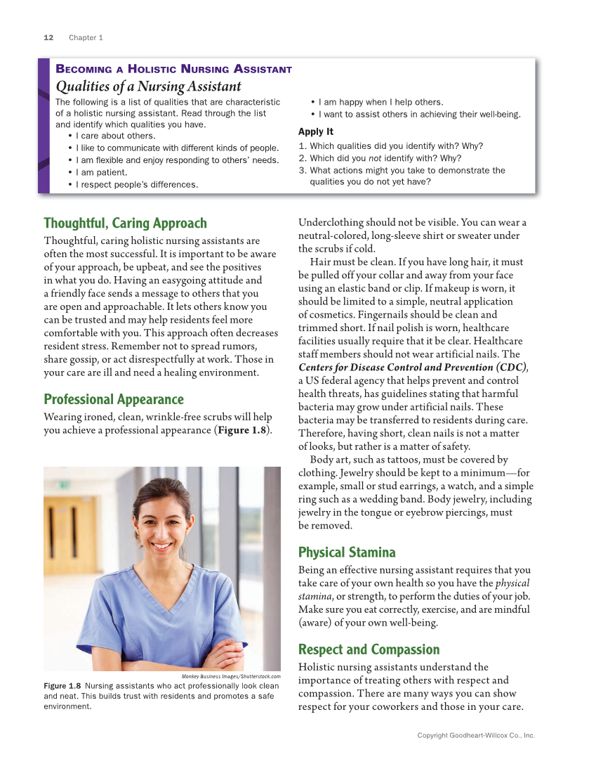 The Nursing Assistant: Essentials of Holistic Care, Brief Edition page 12