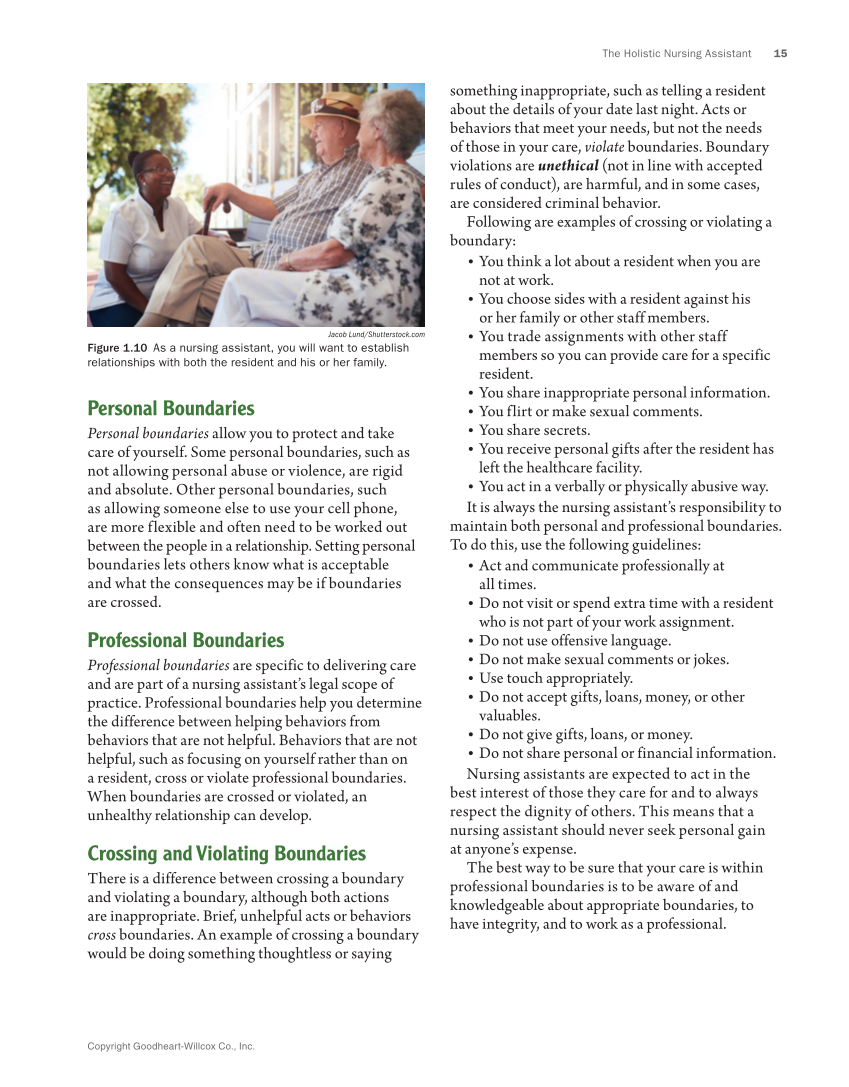 The Nursing Assistant: Essentials of Holistic Care, Brief Edition page 15