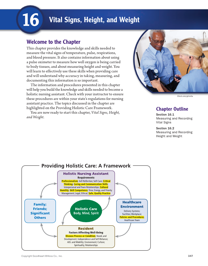 The Nursing Assistant: Essentials of Holistic Care, Brief Edition page 347