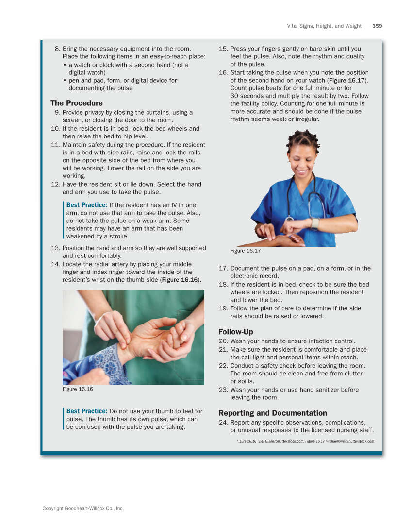 The Nursing Assistant: Essentials of Holistic Care, Brief Edition page 359