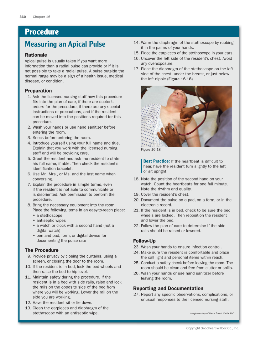 The Nursing Assistant: Essentials of Holistic Care, Brief Edition page 360