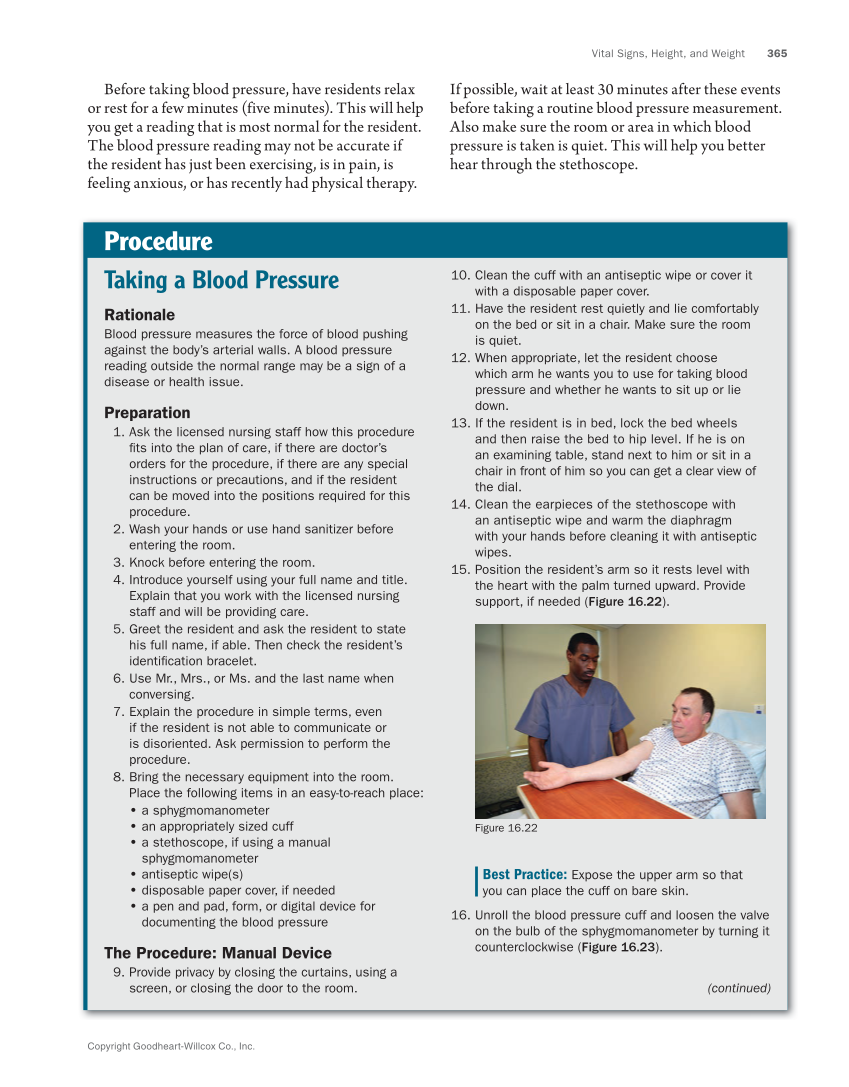 The Nursing Assistant: Essentials of Holistic Care, Brief Edition page 365