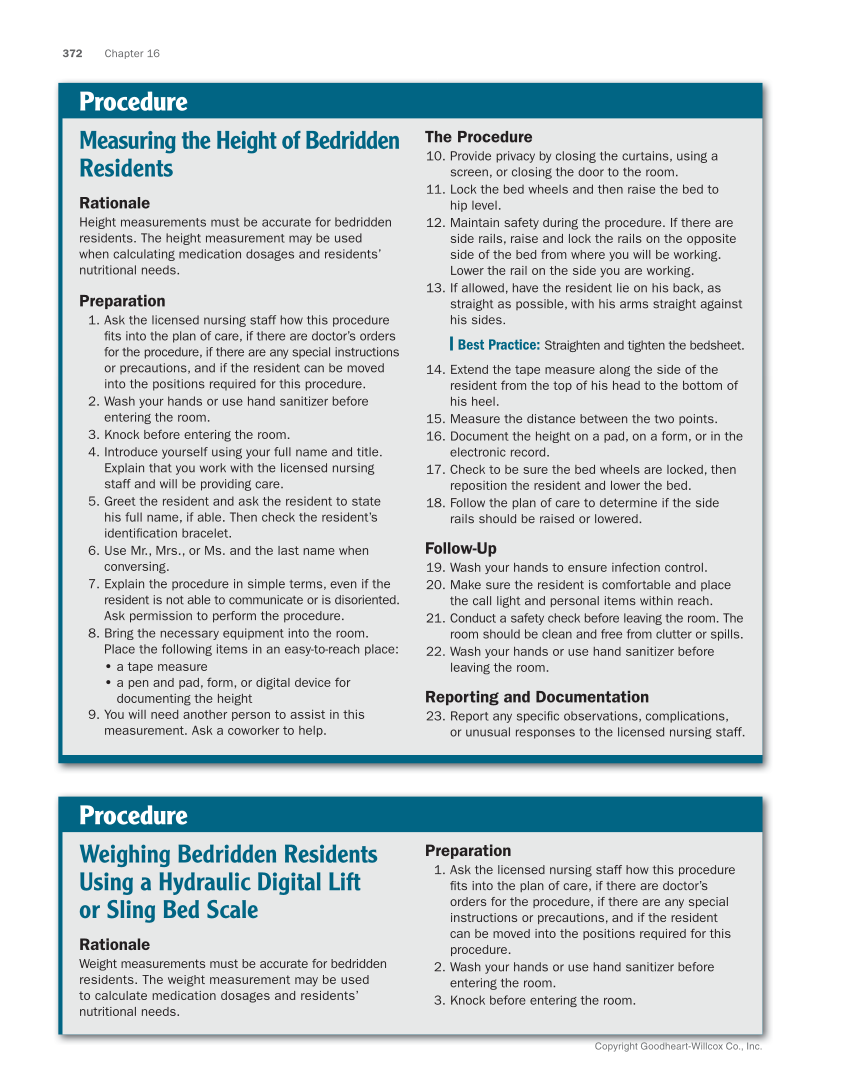 The Nursing Assistant: Essentials of Holistic Care, Brief Edition page 372