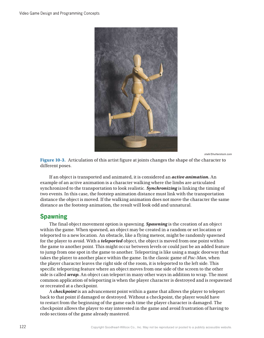 Video Game Design and Programming Concepts, 1st Edition page 122