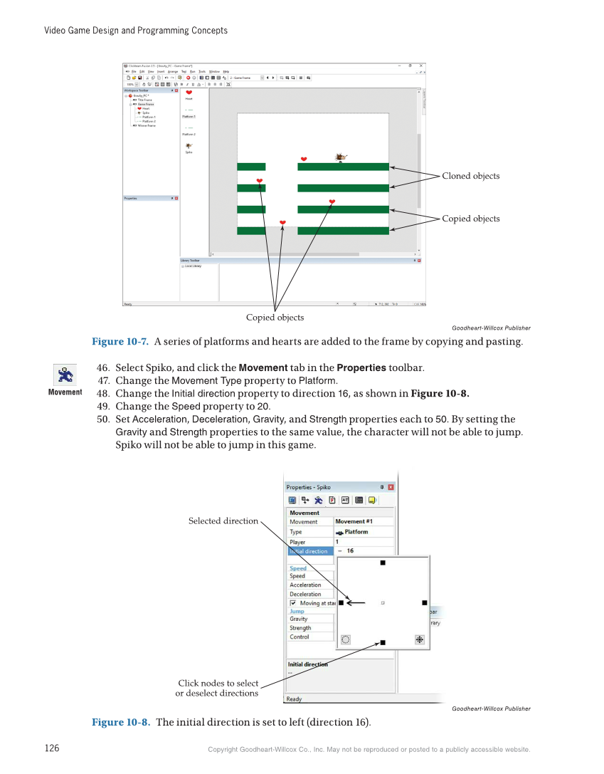 Video Game Design and Programming Concepts, 1st Edition page 126