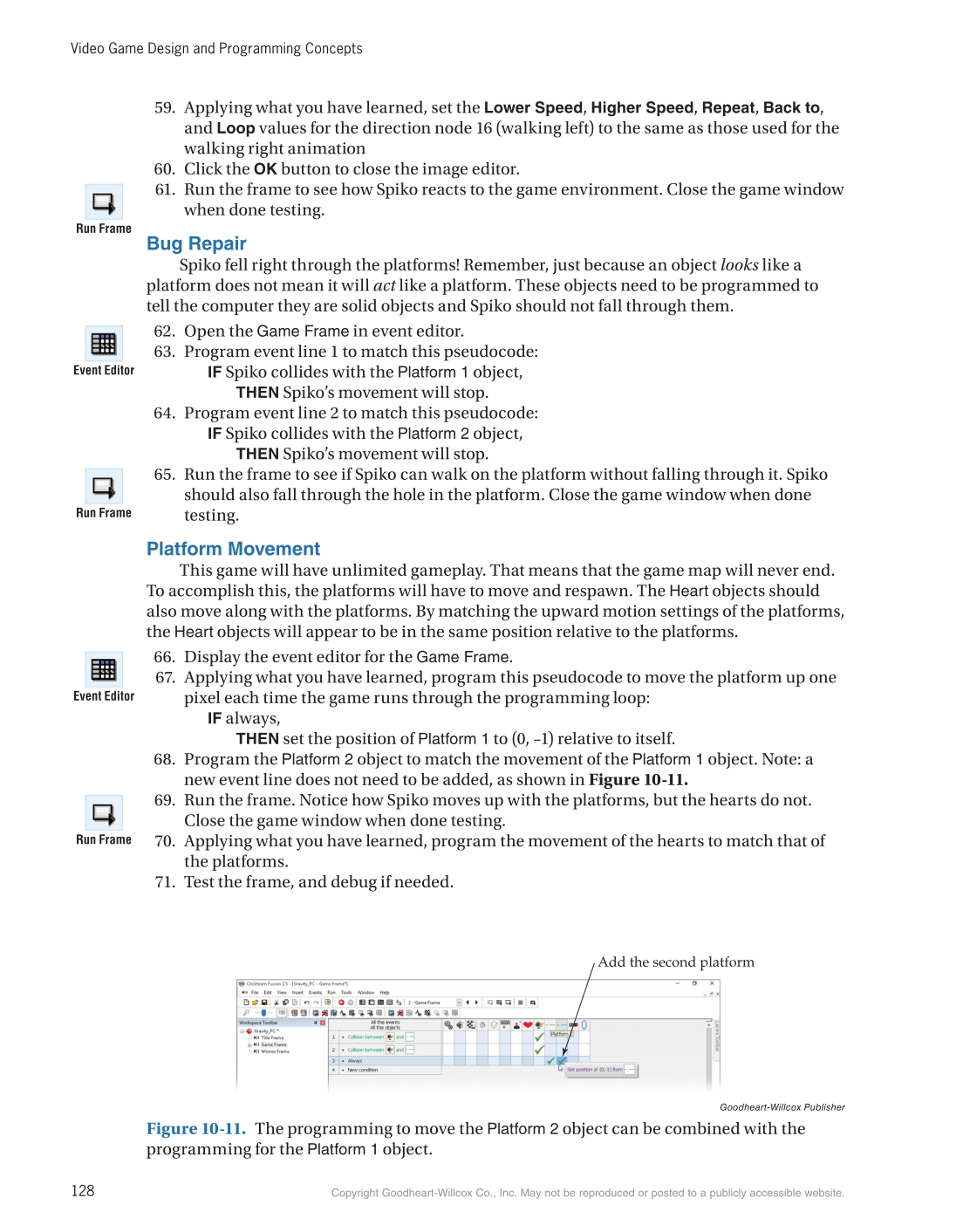 Video Game Design and Programming Concepts, 1st Edition page 128