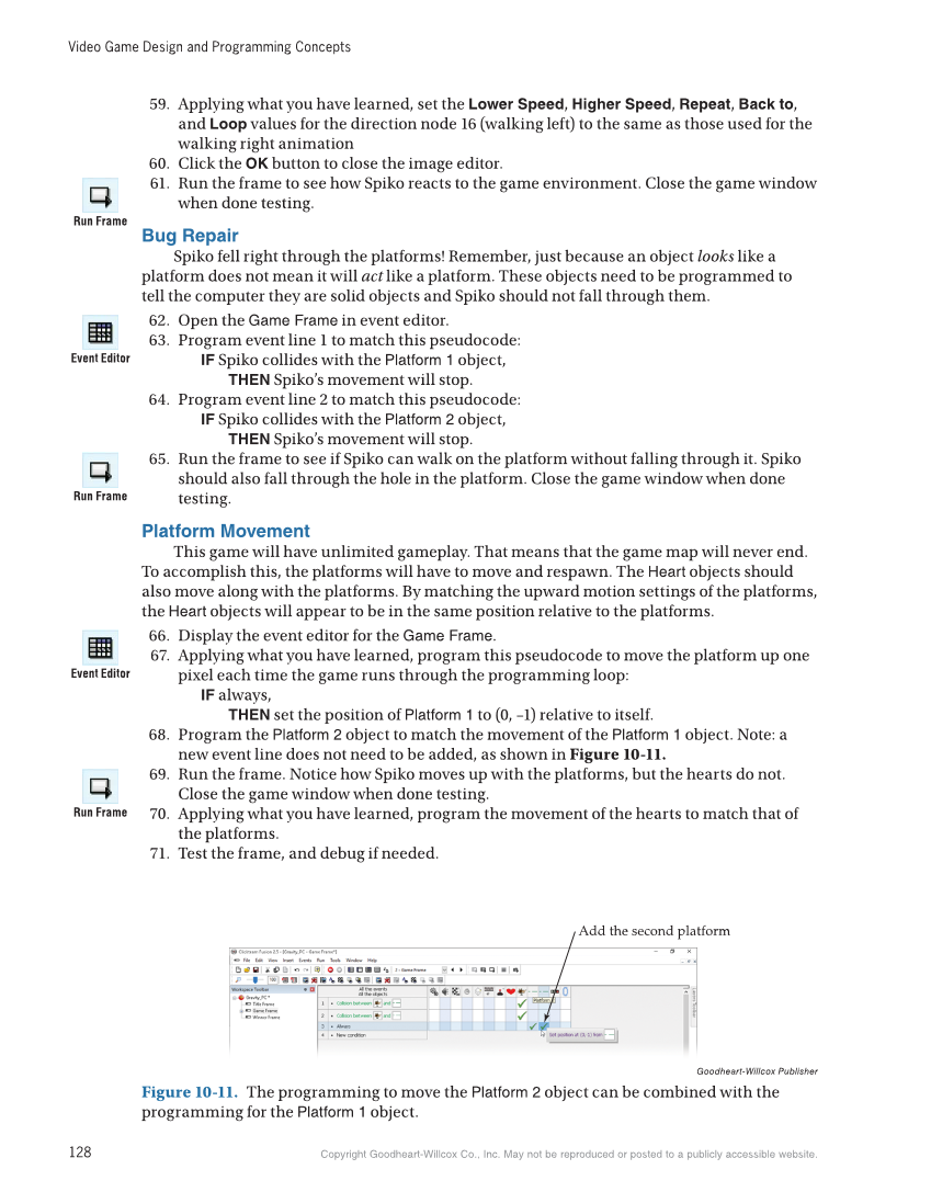 Video Game Design and Programming Concepts, 1st Edition page 128