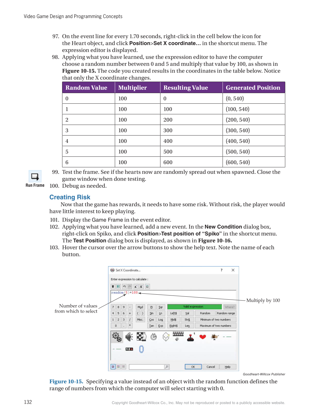 Video Game Design and Programming Concepts, 1st Edition page 132