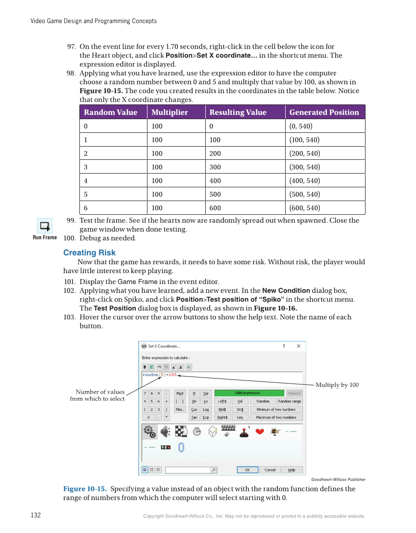 Video Game Design and Programming Concepts, 1st Edition page 132