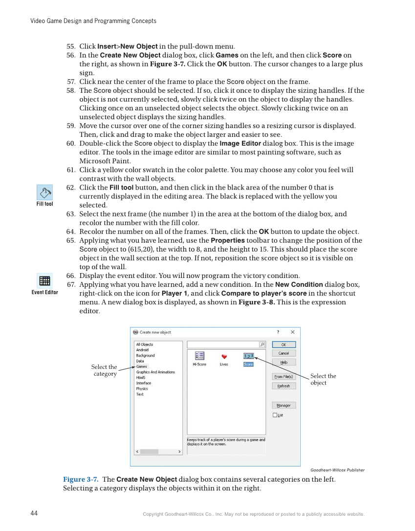 Video Game Design and Programming Concepts, 1st Edition page 44