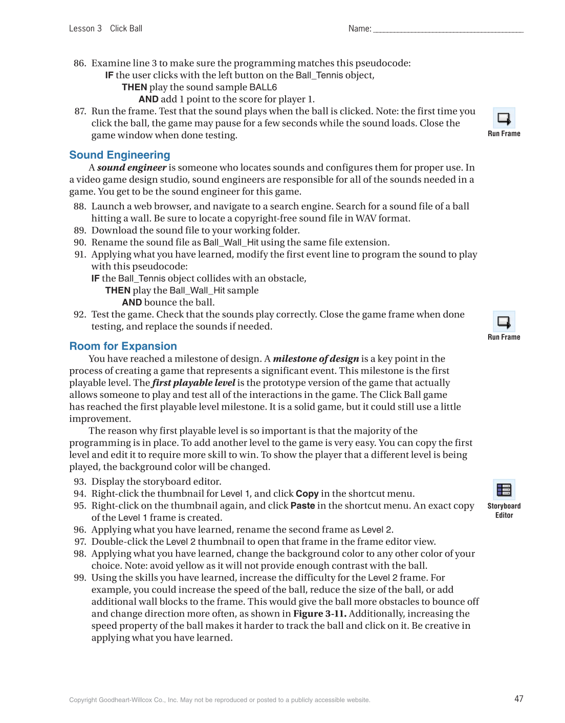 Video Game Design and Programming Concepts, 1st Edition page 47