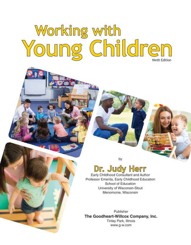 Working with Young Children, 9th Edition page i