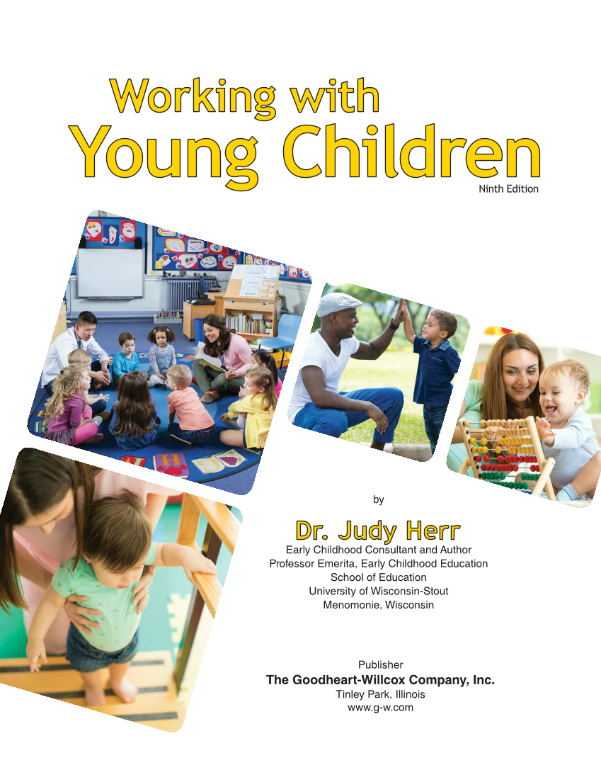 Working with Young Children, 9th Edition page i