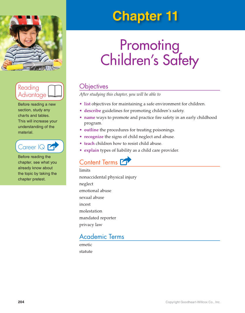 Working with Young Children, 9th Edition page 204