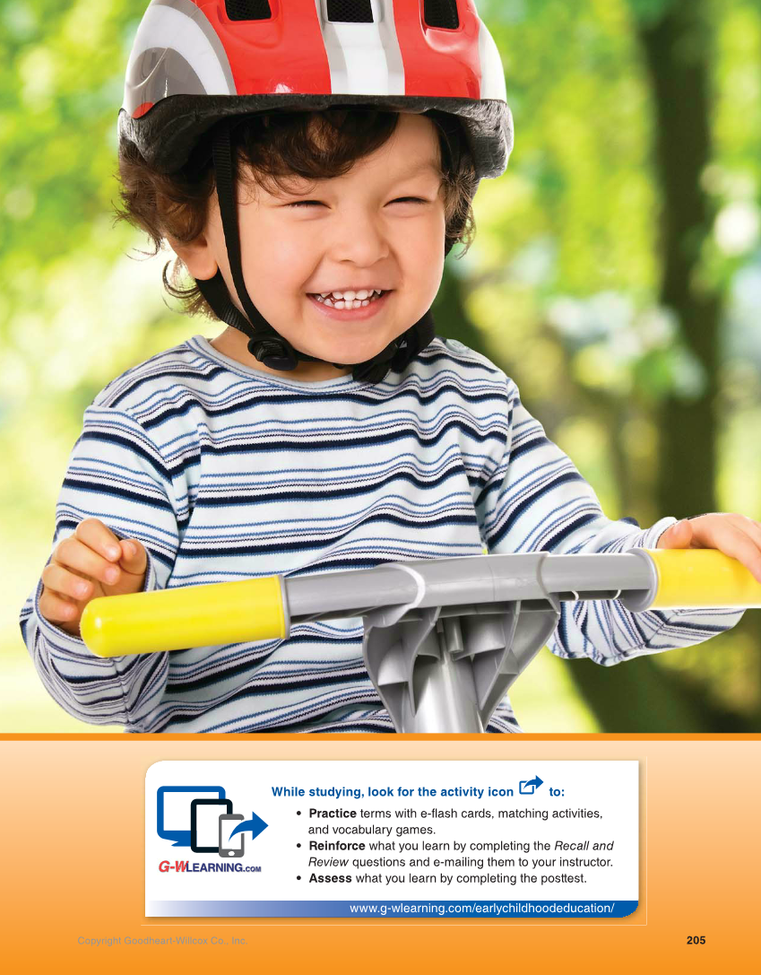 Working with Young Children, 9th Edition page 205