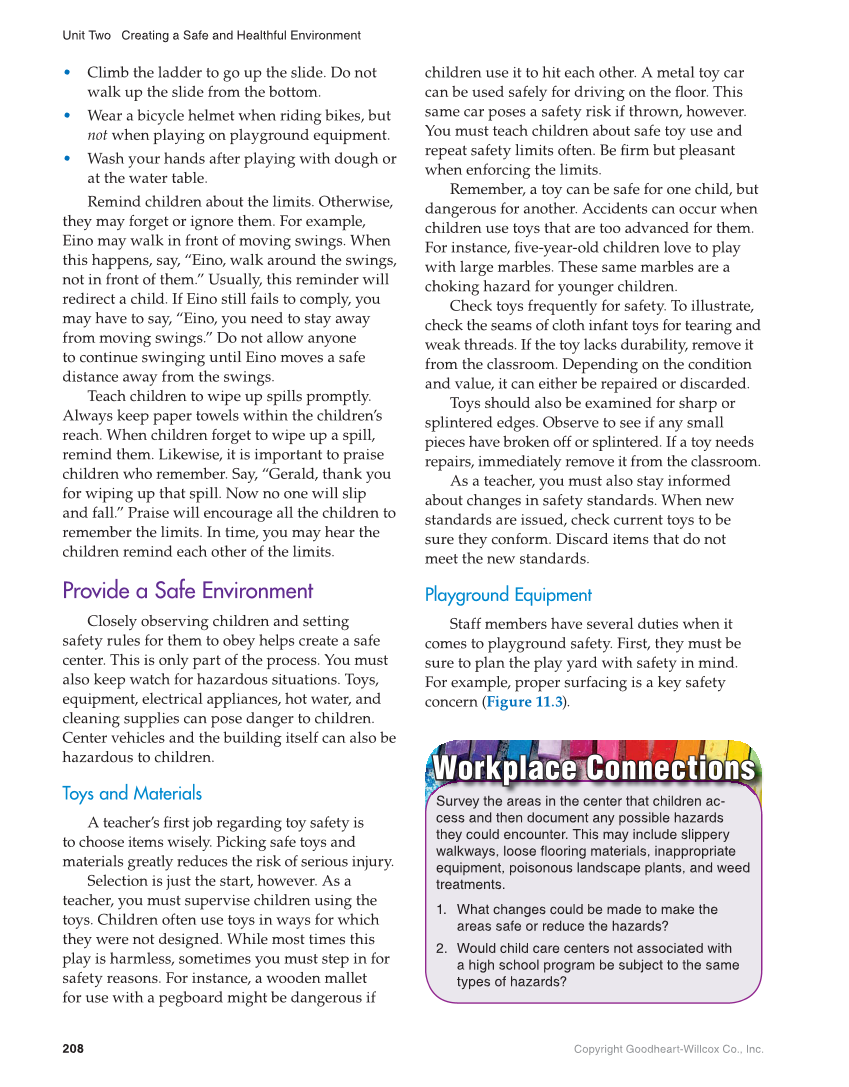 Working with Young Children, 9th Edition page 208