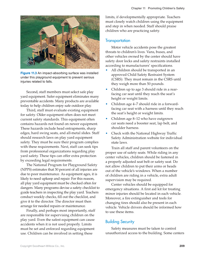 Working with Young Children, 9th Edition page 209