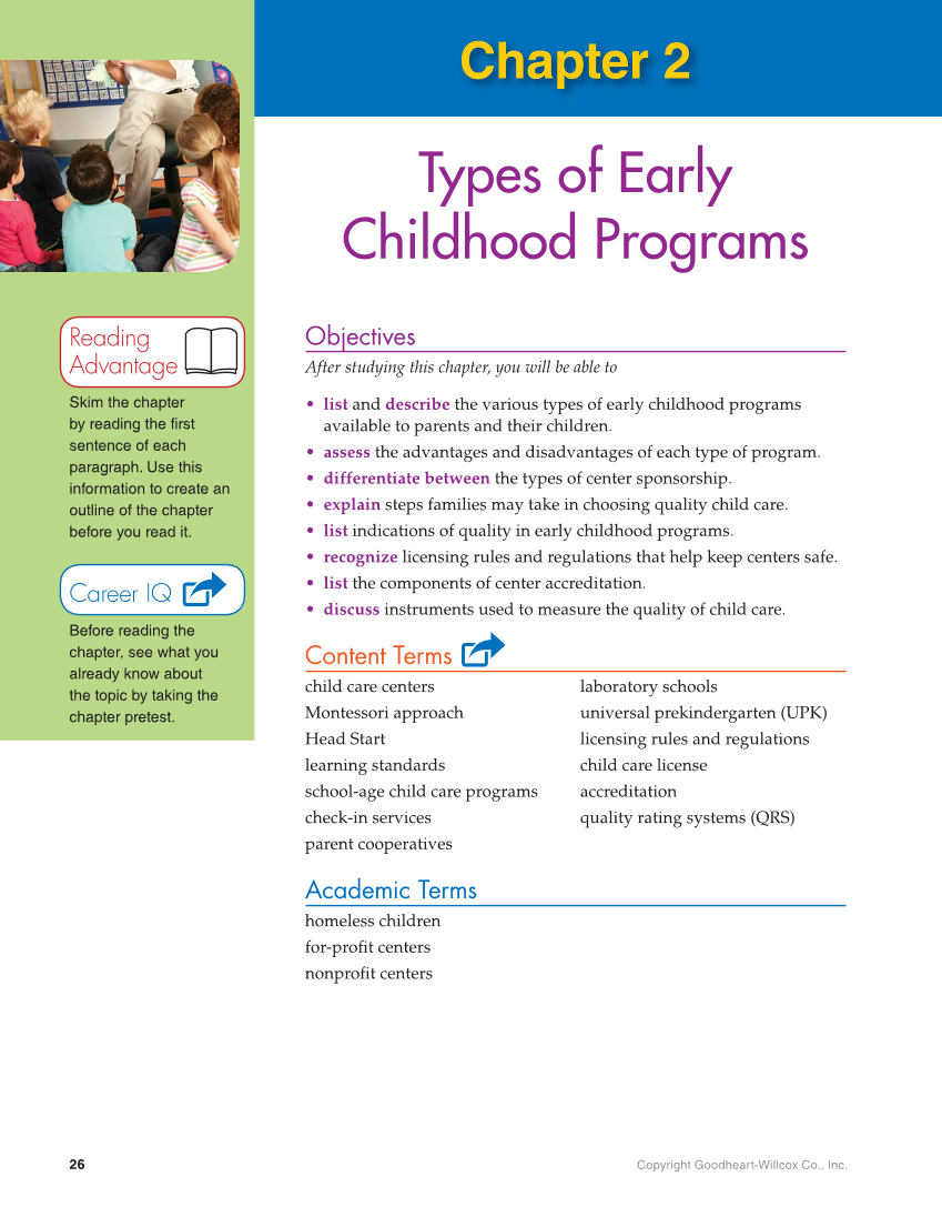 Working with Young Children, 9th Edition page 26