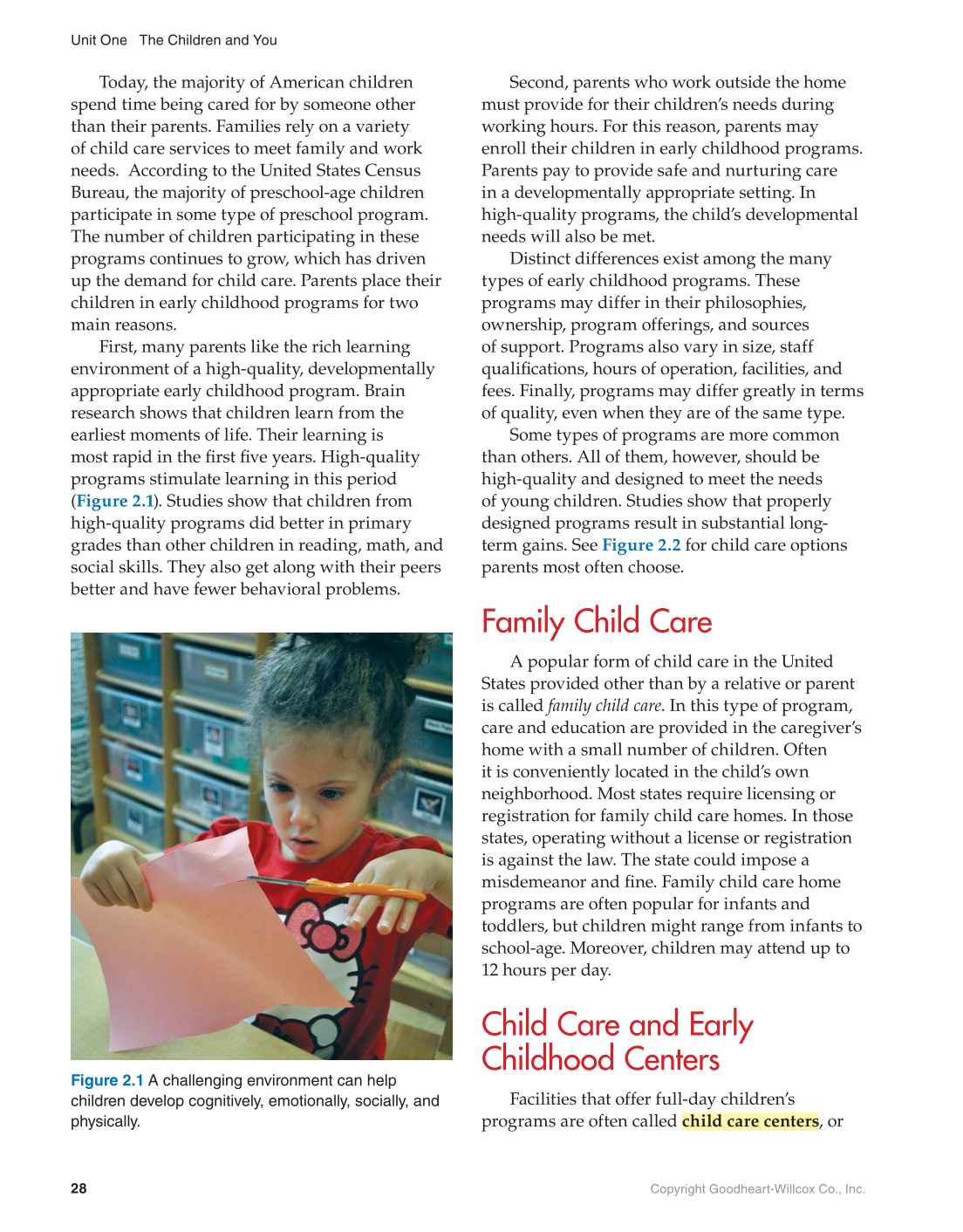 Working with Young Children, 9th Edition page 28