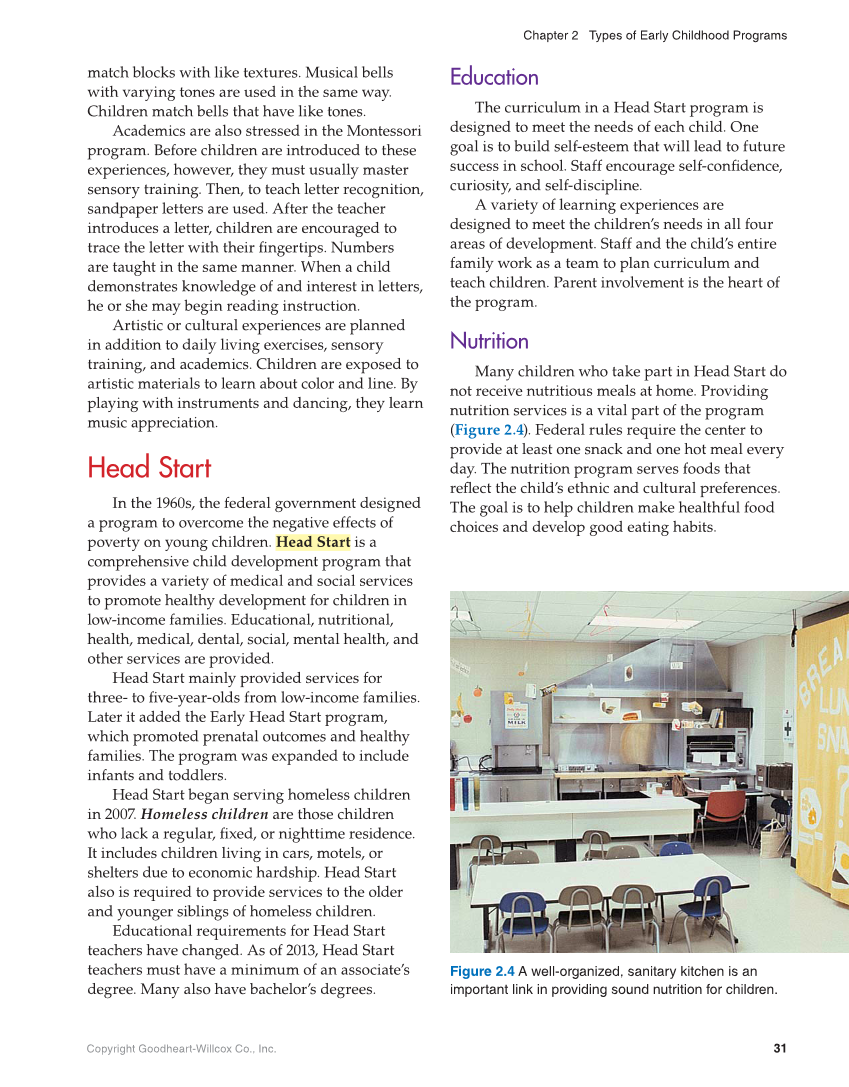 Working with Young Children, 9th Edition page 31