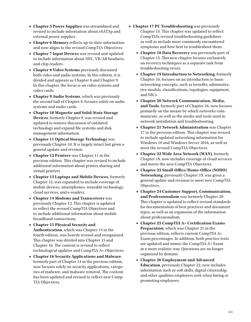 Computer Service and Repair, 5th Edition page 13